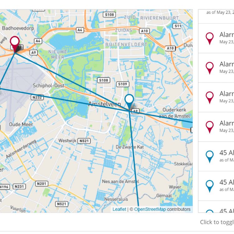 SpotSee Connectivity includes live reports and visual dashboards