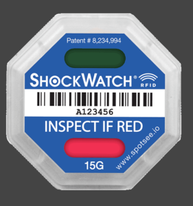 ShockWatch RFID tracking sticker