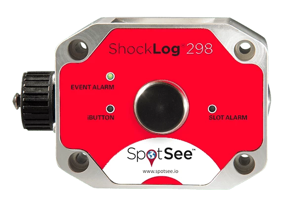 298_brightred SpotBot Cellular SpotSee Temperature Recorders Impact Monitors