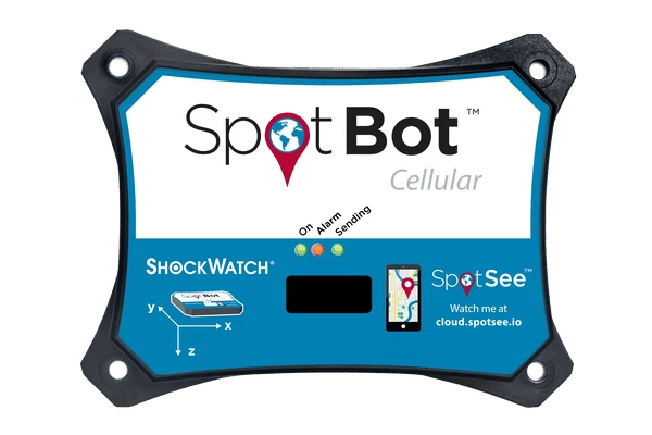spotbot-cellular-with-lights-and-good-label SpotBot Cellular SpotSee Temperature Recorders Impact Monitors