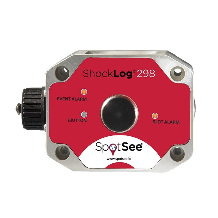 ShockLog 298_front view_750x750 SpotBot Cellular SpotSee Temperature Recorders Impact Monitors